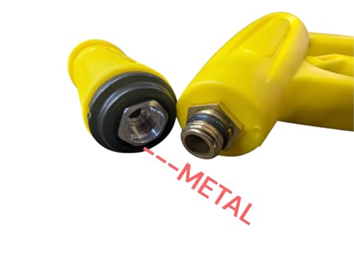 Image of Spray Gun M22 (Connection) Pressure Water Spray Gun Car Wash Floor Cleaning 190BAR High Pressure Water Washer Gun with Adjustable Nosel (Yellow) (Yellow)