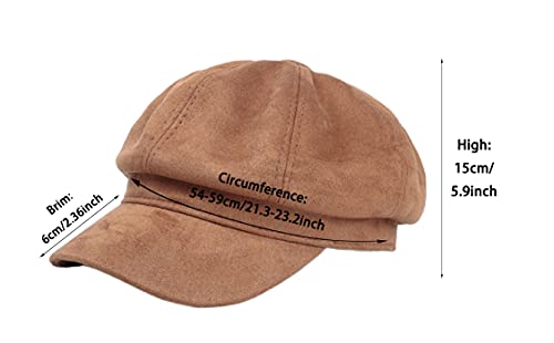 Velvet Newsboy Hat Vintage Visor Beret Cap Octagonal Gatsby Ivy Baker Boy Hats Adele Lydia Cap Coffee #TOP1