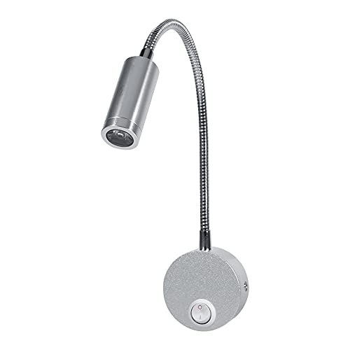 Led Reading Lamp Wall Mounted Reading Working Light Modern Wall Lamp with Gooseneck and OFF ON Switch AC85 to 265V 1W 3W (1W)