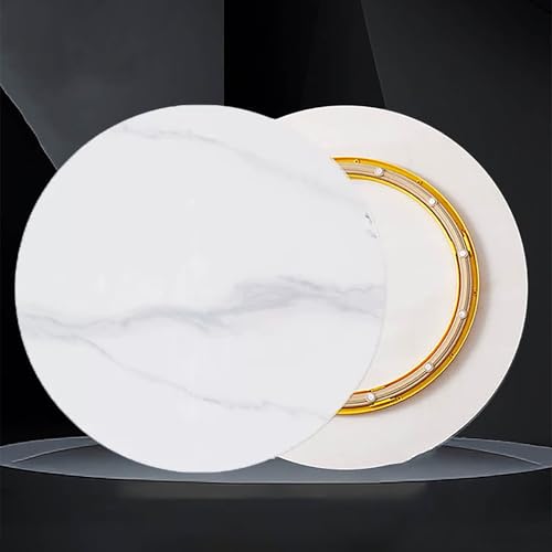 Xxbbyubo ؉~p^[e[u 60 70 80 90 100cm ~`Lazy Susan T[rOgC gsv bNXu ] XgK͂ȃp[eB[ɍœK(White grey,60cm)