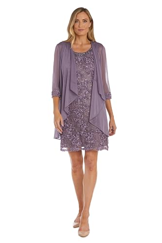 Image of R&M Richards Women's Gleaming Grace Lace Ensemble