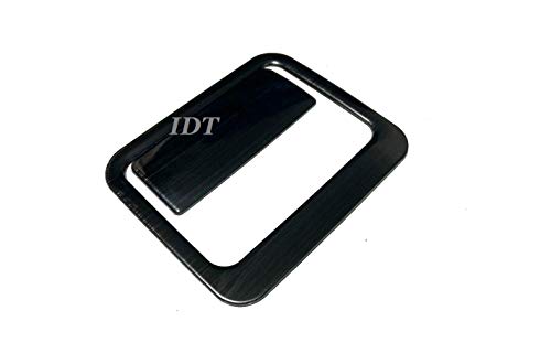 IDT ミニウエス付 80系 ヴォクシー ノア エスクァイア 黒 フロント グローブボックスハンドルカバー 持ち手 インテリア パネル 内装 モール カスタム パーツ サイドコンソール 入れ物 助手席 収納 (グローブボックスハンドルカバーブラック)