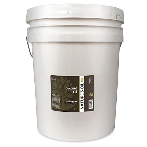 Nature's Oil Coconut 92 Degree, Naturally Refined, 35lbs (5 Gallo...