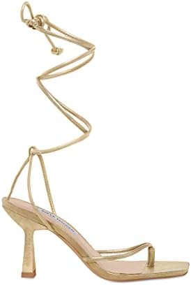 Steve Madden Women's Khari Heeled Sandal, Gold, 9.5 | Image 6
