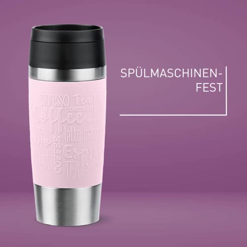 Emsa N20206 Travel Mug Classic Isolierbecher 0,36 Liter | neuer Komfort-Schraubverschluss | Edelstahl | 4h heiß und 8h kalt | 100% dicht… – Ansicht 3