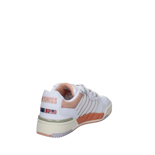 K-Swiss Women's SI-18 Rival Sneaker, White/Almost Apricot/Whisper White, 8.5 M3