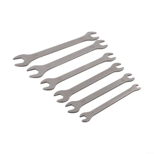 EasyByMall Lot de 6 clés ultra fines 3 mm pour boulons difficiles à atteindre – Outils de mécanicien pour bricolage domestique 5,5–15 mm