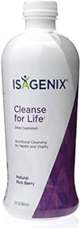 Isagenix Cleanse for Life - Detox Cleanse Drink with Vitamin B12, Niacin and Vitamin B6 for Overall Wellness - 32-Ounce Bottle (Natural Rich Berry Flavor), Packaging May Vary