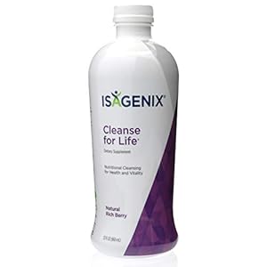 Isagenix Cleanse for Life – Detox Cleanse Drink with Vitamin B12, Niacin and Vitamin B6 for Overall Wellness – 32-Ounce Bottle (Natural Rich Berry Flavor), Packaging May Vary
