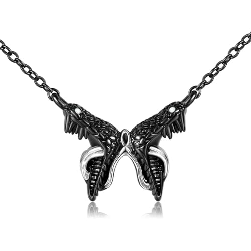 Pendentif papillon squelette argent pour look Halloween et soirées gothiques chic