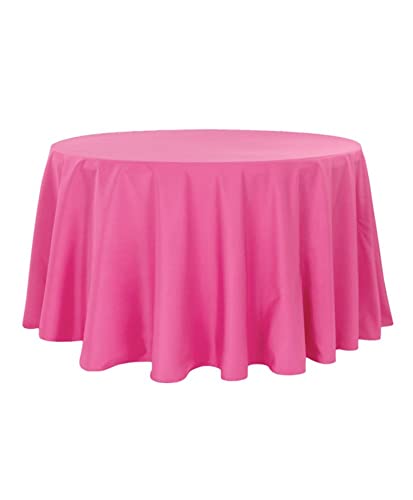 Passion Decor Nappe Ronde Unie Rose Fushia - Nappe de Table Ronde 280cm, Nappe Rose Fuchsia en Polyester, Décoration Table Mariage et Réception