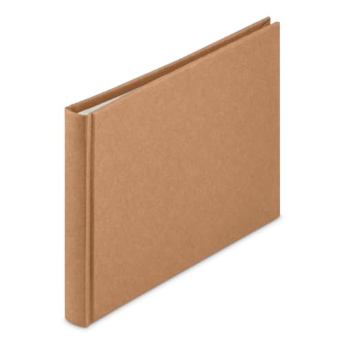 hama hCc Wrinkled Bookbound Album, 24x17 cm, 36 White Pages, brown