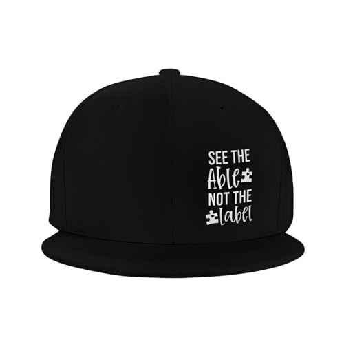 See The Able Not The Label Adjustable Outdoor Baseball Hat Flat Hat3