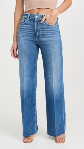 PAIGE Women's Anessa Raw Hem Jeans2