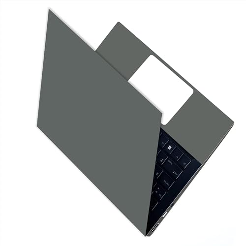 Image of Full Laptop Skin Stickers HD Quality Sticker for Laptops Upto 15.6 inch (Dustproof|Waterproof|Scratchproof|Reusable) - BE Grey FL4 (2074)