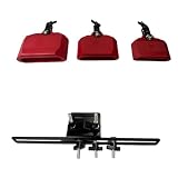 YIJU Percussion Cowbell Drum Accessory Instrument Rhythm Stand Suitable for Band Rehearsal Performance, Red