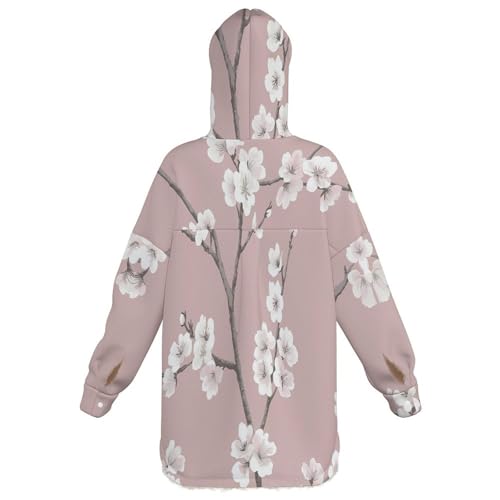 Manteaux doublée de sherpa rose contre le froid glacial veste polaire à capuche