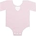 Blue Panda 50-Pack Die-Cut Light Pink Paper Baby Girl Shower Napkins, One Piece Outfit Design