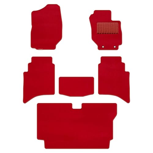 Hotfield スズキ 互換品 新型 ジムニー ノマド JC74W フロアマット+トランクマット ラゲッジマット MT車 Profoundレッド