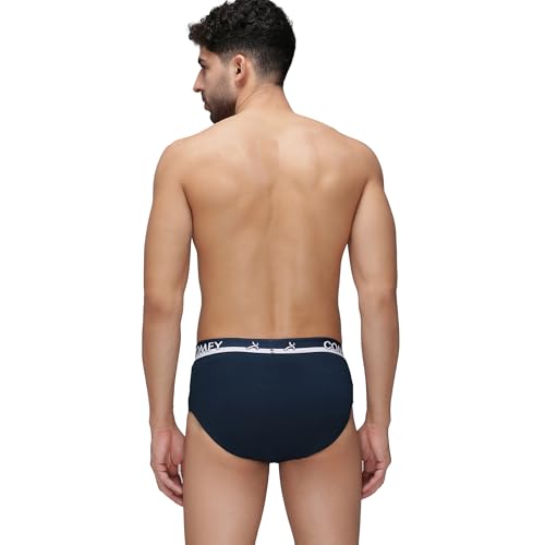 Image of Amul Comfy Men's Pure Cotton Multi Color Brief Pack of 5(Assorted Colour May Vary)