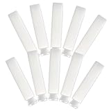 Alipis 10 piezas Tubos Vacíos Exprimibles para Cosméticos Botellas Plásticas Transparentes Herméticas para Viaje Contenedores Reutilizables para Loción y Champú