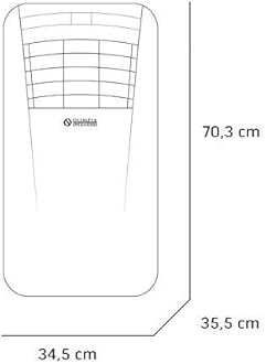 Olimpia Splendid 1960 01960 Dolceclima Compact 8 P Portable Air Conditioner Unit with Cooling, Fan, Dehumidifier 8.000 BTU/h, Gas R290, Design Made in Italy, White