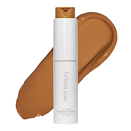 RMS Beauty ReEvolve Medium Coverage Liquid Foundation – Skincare-Infused, Natural Finish – Non-Comedogenic & Silicone-Free – 12-Hour Wear – Refillable – 1.0 fl oz