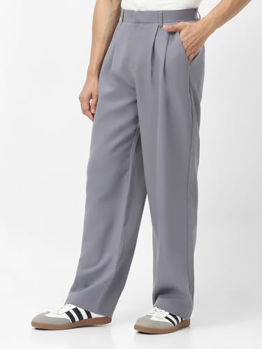 Image of Urbano Fashion Men's Loose Baggy Fit Solid Korean Pants Stretchable