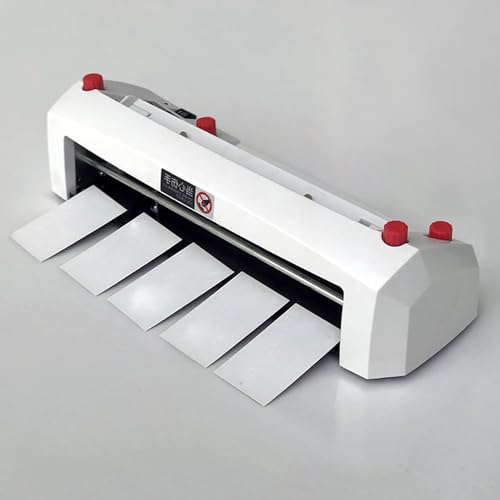 MaxtiL Cortadora Comercial automática de Alta Resistencia Mejorada Herramienta de precisión versátil y eficiente de 20 W Cortadora de Tarjetas de presentación Ajustable en Miniatura 85x55mm