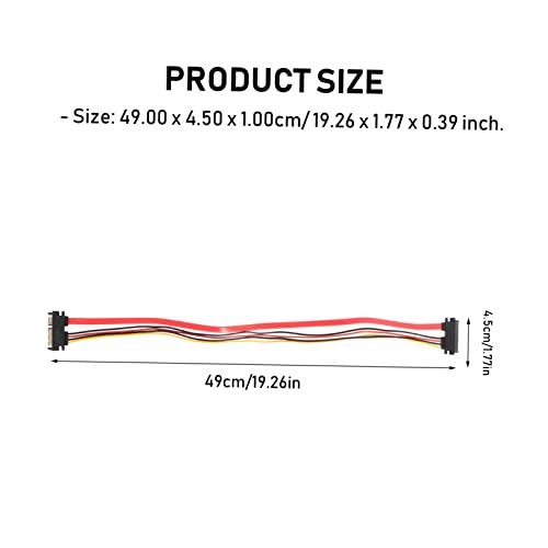 Evita tirones con el cable alimentación de 2 piezas extensión disco duro macho hembra adaptador 5
