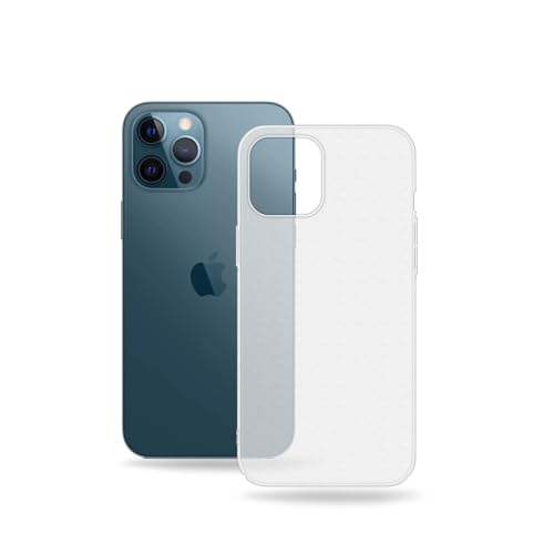 Image of Amazon Brand - Solimo Frosted | Translucent | Ultra Thin | Flexible | Anti Scratch | Slim Fit | Soft Back Cover for Apple iPhone 12 Pro - Frosted White