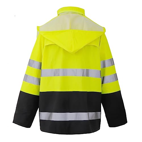 Rain Suit For Men & Women Waterproof Heavy Duty Rain Gear Reflective Jacket for Fishing Outdoor Work Raincoats3