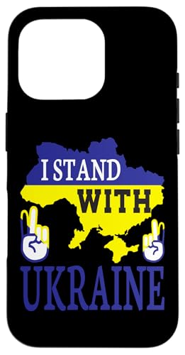 I Stand With Ukraine - Love Stop War - �E�N���C�i�n�} �X�}�z�P�[�X iPhone 16 Pro �p
