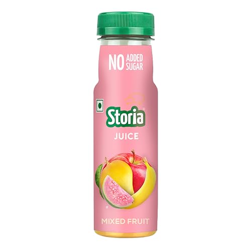 Image of Storia Assorted Pack of Fruit Juice - No Added Sugar & No Preservatives- Pack of (6 X 180 ml) PET Bottle | Gift Pack | Diwali Fruit Drink Gift Pack | Juice Gift Hamper | Festive Gifting | Fruit Juice for Guests