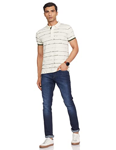 Image of Spykar Men's Printed Slim Fit T-Shirt