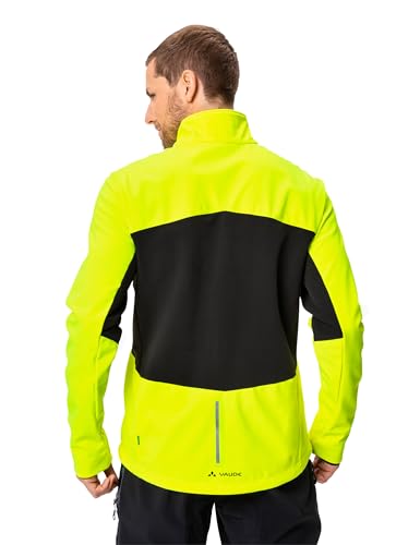 VAUDE Virt Softshelljacke Herren Fahrrad winddicht, Neon Yellow, Gr. S – Ansicht 3