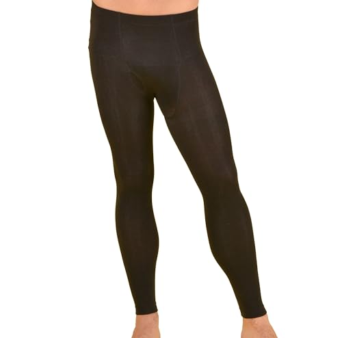 Meritex Calzamaglia Uomo Caldo Cotone Con Cuciture Piatte E Apertura Laterale - Comfort E Calore Per Inverno, Ideale Per Attività All’Aperto E Uso Quotidiano, Nero, L - 4