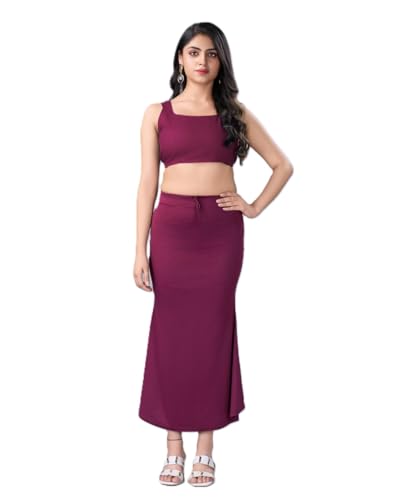 Image of LADLA FASHION] Women's Saree Shapewear - Mermaid Cut Saree Shaper Petticoat with Side Slit,