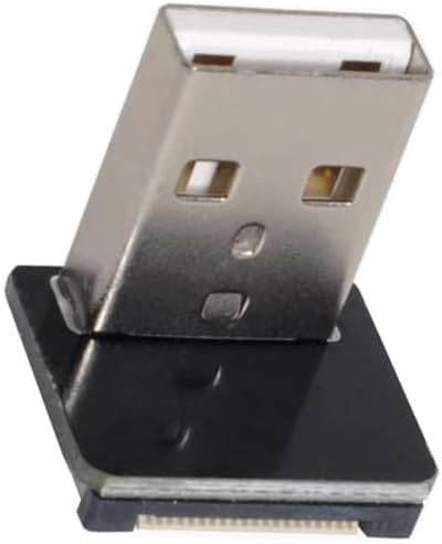 5pcs CN-011-UP USB2.0 Male 90 Degree Up Angled Type-A Connector Male Plug