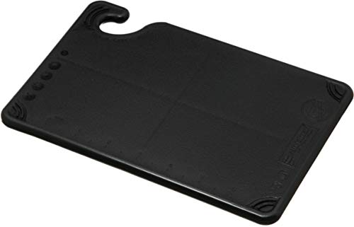 San Jamar Saf-T-Grip Plastic Cutting Board with Safety Hook, 6