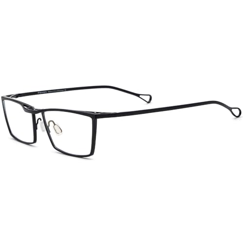 Image of FONEX Titanium Glasses Frame for Men,Square Eyewear Full Optical Eyeglasses F85641