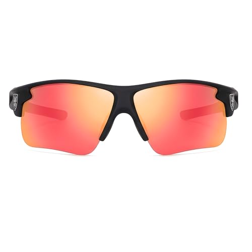 Image of Black Jones Sports Sunglasses for men and women Cycling Mountain Travelling Cricket Trekking Baseball Fishing Cycling Running Golf Motorcycle Tac Glasses UV400
