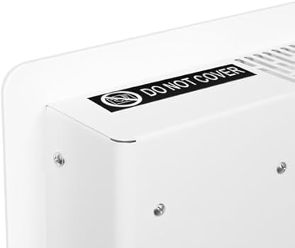 Convecteur électrique Connecté 2500 W VONROC - Panneau Verre, écran LED, WiFi Via App, Thermostat 5-50°C, IP24 !
