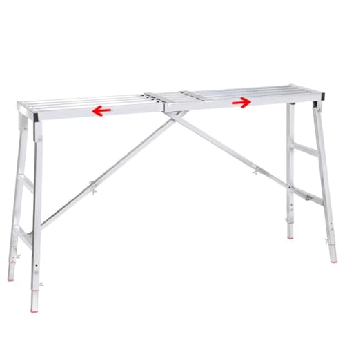 Plateforme de travail pliable portable hauteur réglable tabouret échafaudage intérieur