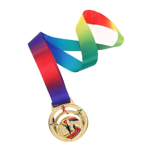 POPETPOP Zinc Alloy Running Medals with Neck Ribbon for Track