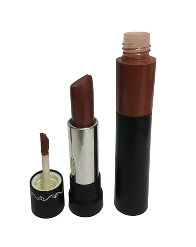 Image of TIARA 2 in 1 Matte Creme Lipstick with Liquid Lip Gloss (Pack of 2)