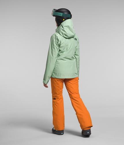 THE NORTH FACE Jaqueta feminina ThermoBall Eco Snow Triclimate, Misty Sage/Mandarim, G
