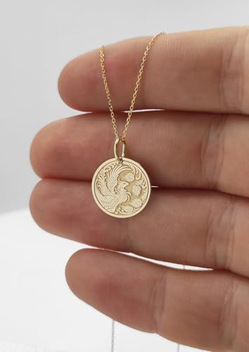 Breloque phénix avec chaîne en argent à offrir pour un moment unique