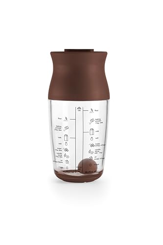 Lékué Coctelera para masas, crepes y pancakes, marrón, 500 ml