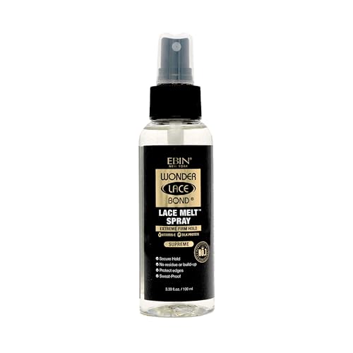Image of EBIN NEW YORK Wonder Lace Bond Lace Melt Spray - Extreme Firm Hold (Supreme) | Flawless,Natural, and Seamleass finish, No Reside, Long Lasting Formula with Protecting Edges, Perfect for wigs